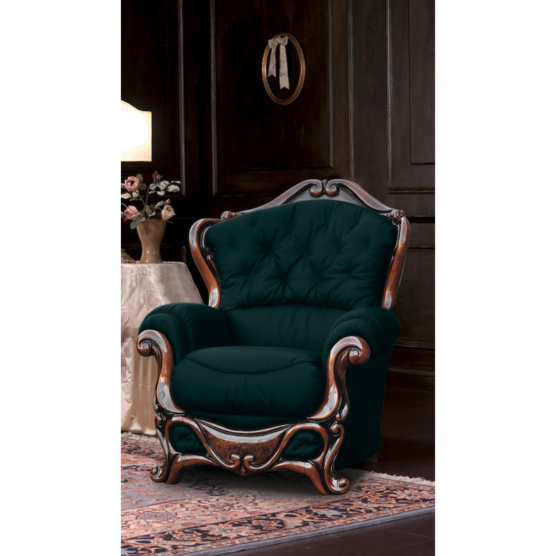 Dodgson Faux Leather Armchair, Black