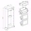 Rangement à chaussures avec 1 tiroir, 3 tiroirs rabattables, range-chaussures autoportant avec tablette réglable, armoire à chaussures