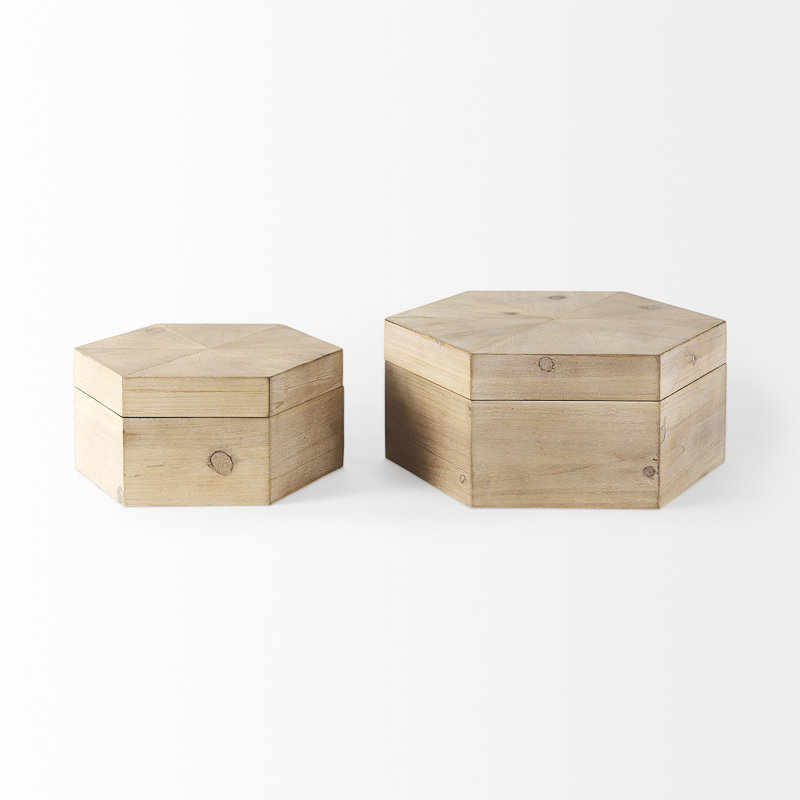 Ensemble de 2 boîtes décoratives Vipin