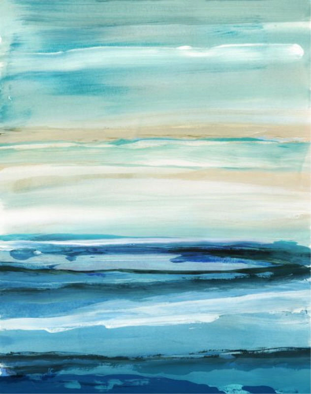 Pelagic Records IV Print by Elena Carlie, 46" H x 36" W x 1.5" D, Outdoor