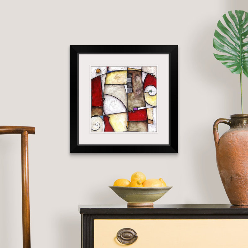 Malveaux «Royal Rouge» par Brittiney, impression, H 20" x l 20" x P 1", Cadre noir