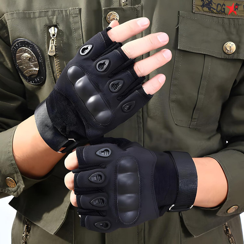 Gants d'entraînement demi-doigts L noir