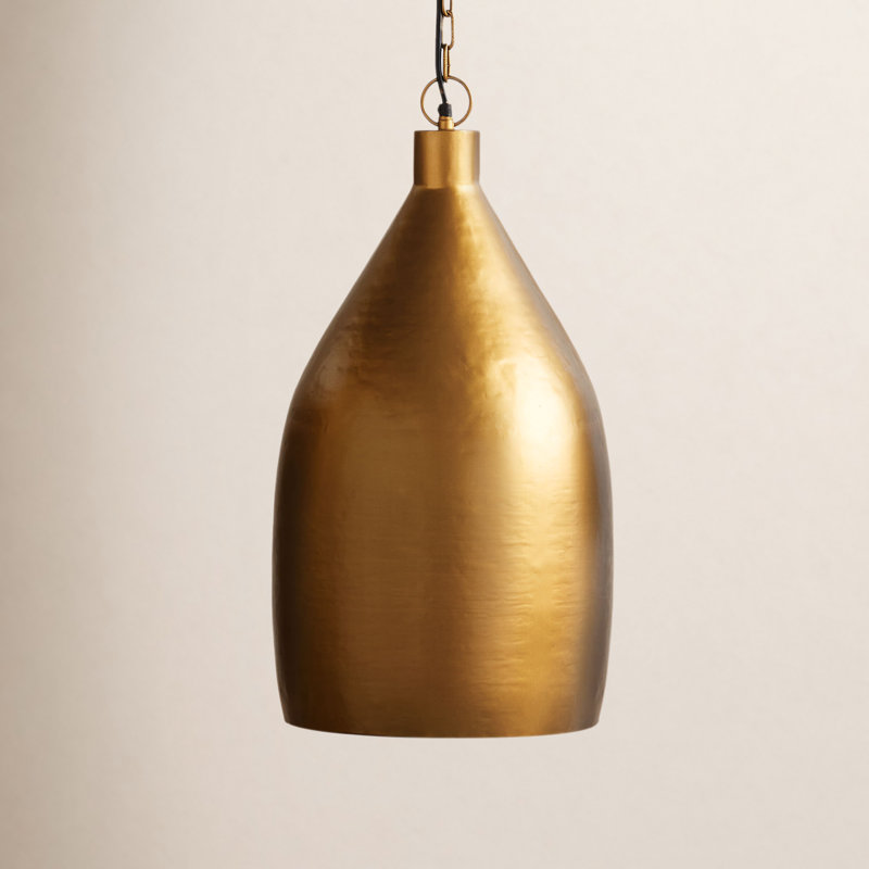 1 - Light Pendant, Gold, 28.5'' H X 13'' W X 13'' D 