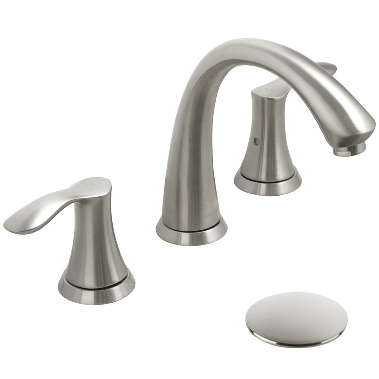 Widespread Bathroom Faucet with Drain Assembly