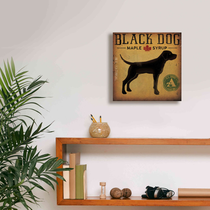 «Black Dog At Show No VT» par Ryan Fowler, estampe numérique sur toile, H 12 po x l 12 po