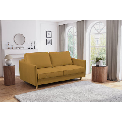 Mayrel Velvet Sofa Bed with Mattress