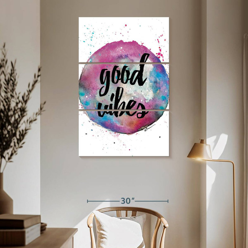 Good Vibes Splash, H 65 po x l 42 po