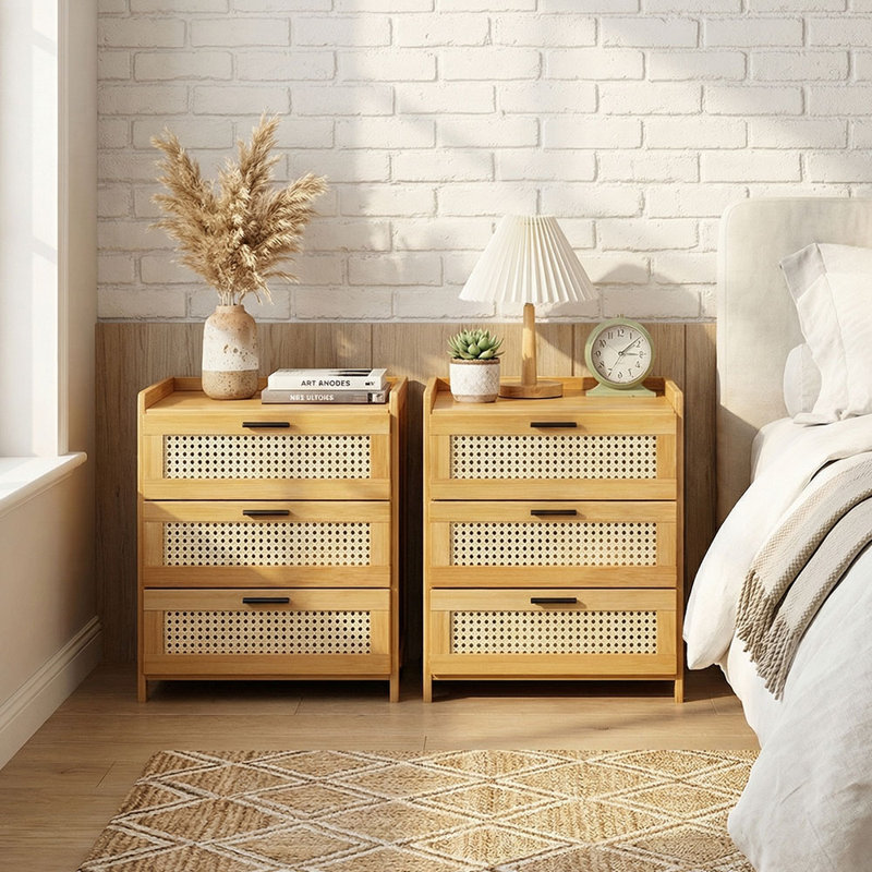 42cm W Bedside Table