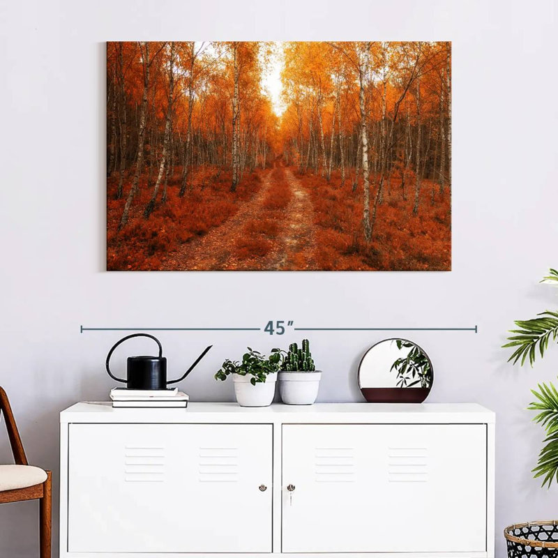 Alvord Golden Polish Birch Forest, 26" H x 39" W