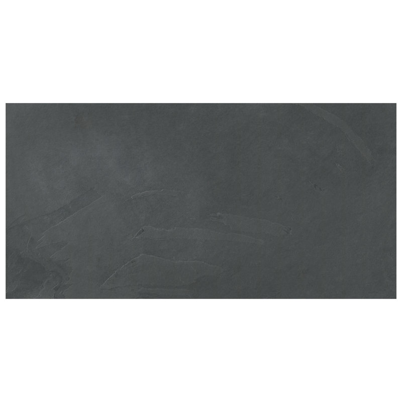 Camden 18 in. x 36 in. Gauged Slate Floor and Wall Tile, Charcoal