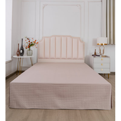  Jupe de lit en microfibre matelassée Grid