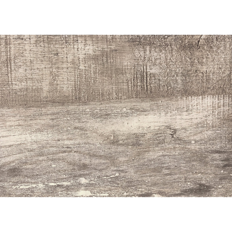 Table d'appoint taupe pour salon avec piètement en métal noir et rangement, design élégant, 108 cm (l) x 30,5 cm (p) x 83 cm (h), chambre - Style moderne