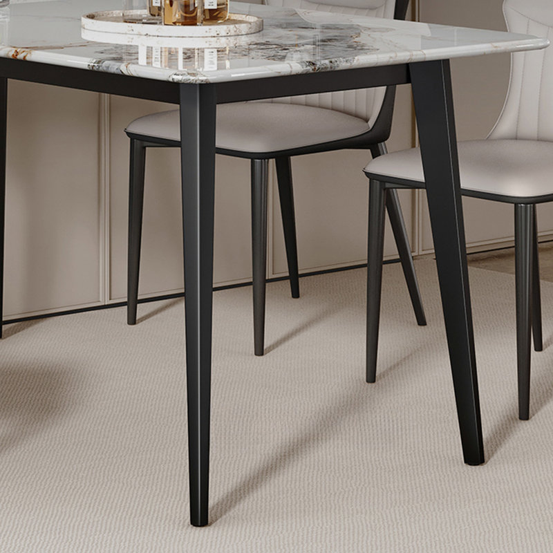 Table de salle à manger en pierre, H 29,52 po x L 70,86 po x l 35,43 po