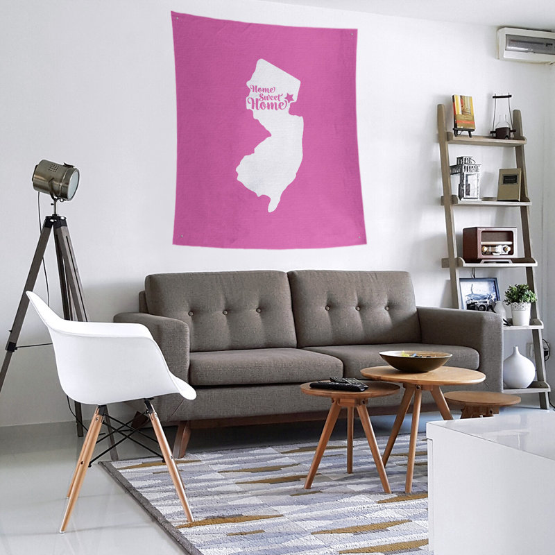 Tapisserie murale Home Sweet Newark, H 27,5 po x l 37,5 po, Rose