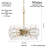Rosdorf Park Lazzara - 8 Lt Chandelier In Soft Brass Finish