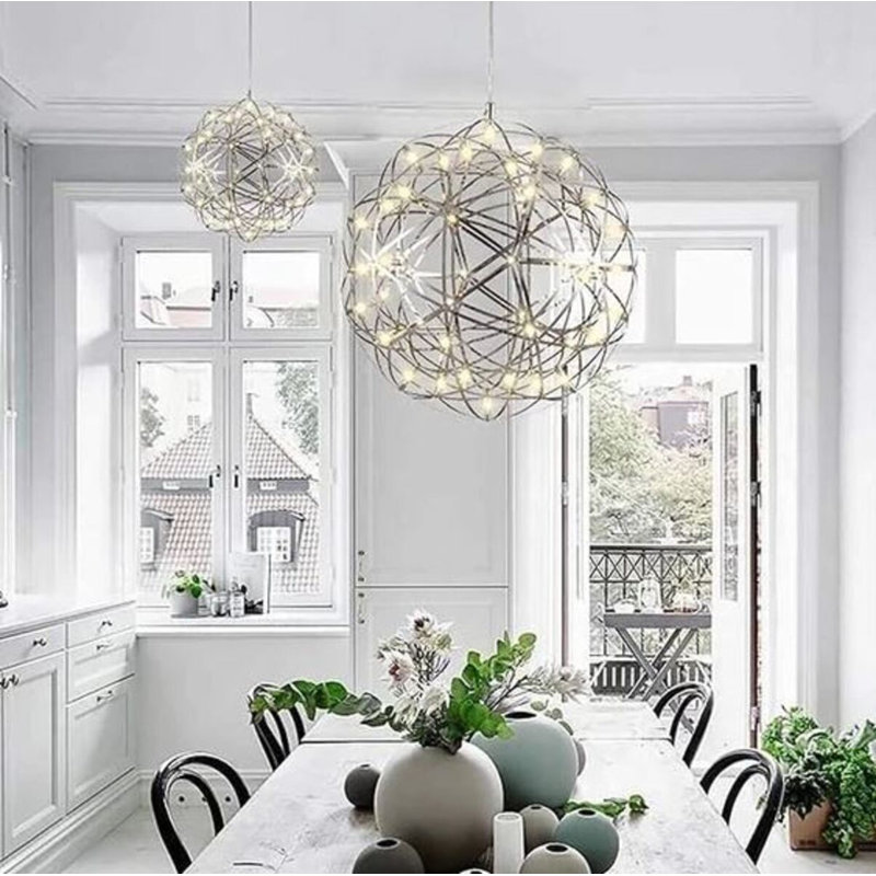 Janeiro Led Pendant Lamp, 19.5" H x 19.5" W x 19.5" D