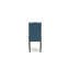 Ensemble de salle à manger 6 pièces comprenant une table rectangulaire à pattes en X, 4 chaises Parson en lin bleu et un banc multicolore.-1556786978-1556786982