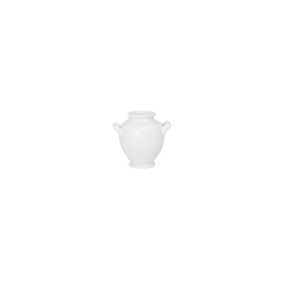 Vase en céramique Grecian blanc mat