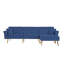 Canapé-lit modulaire réversible en velours Modern-978391989