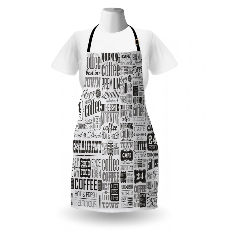 Texts and Typography Apron
