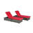 Outdoor Chaise Lounges With Adjustable Backrest And Storage For Outside-10660852