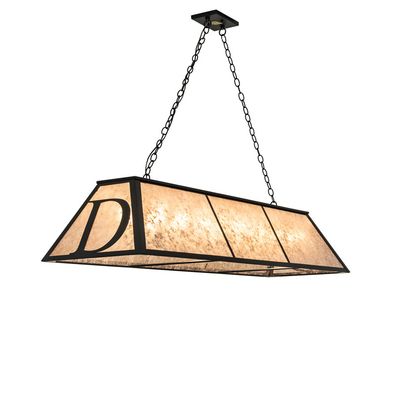 60" Long Personalized "D" Oblong Pendant