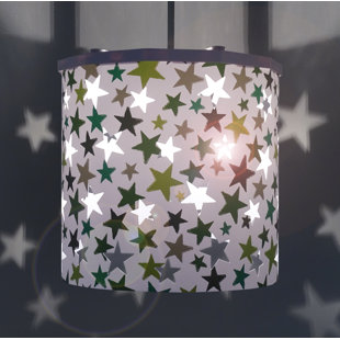 25cm H Plastic Drum Lamp Shade ( Spider )