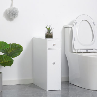 Wooden Narrow Modern Bathroom Furniture Cabinet