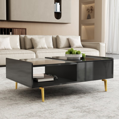 Table basse Hanry avec plateau relevable et lumières DEL