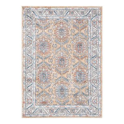 Weingartner Performance Mustard Yellow/Ivory/Blue Rug