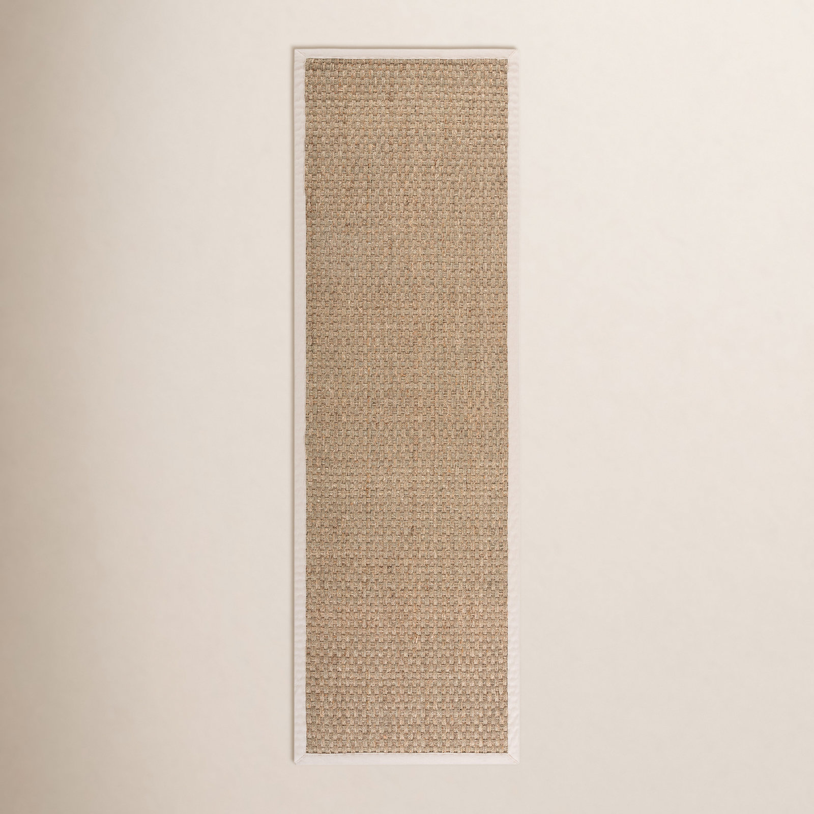 Dollard Natural Ivory Seagrass Rug, Runner 2'6" x 8'