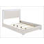 Très grand lit contemporain blanc Eastern