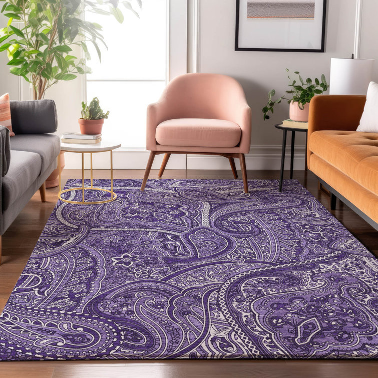 Premium Machine Washable Cerrito Purple Rug