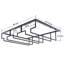 Tilley Hanging Wine Glass Rack in Black