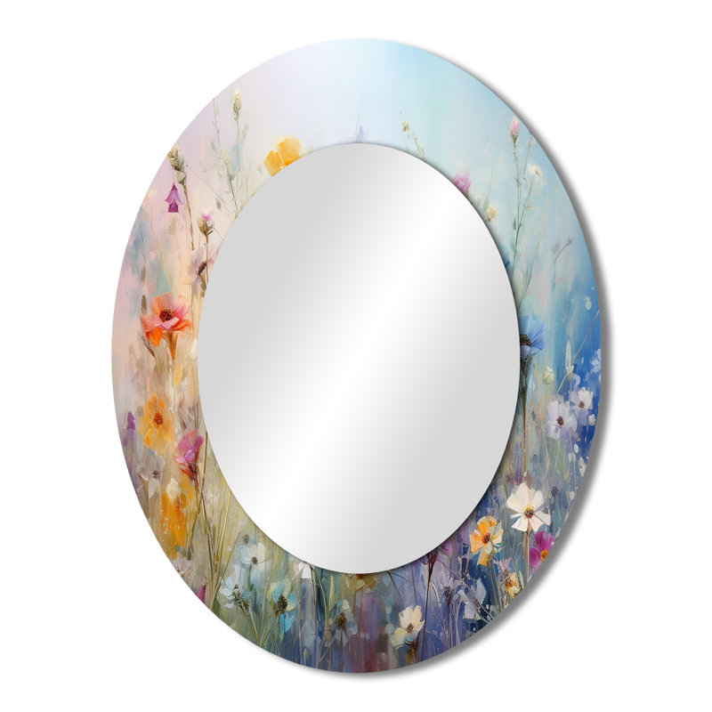 Leavens - Floral Metal Mirror, 43" x 33"