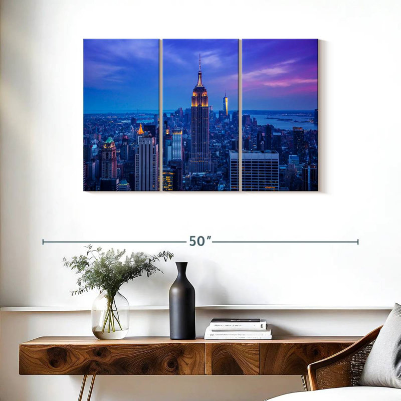 Lilie Dusky Empire State Building, H 24 po x l 38 po