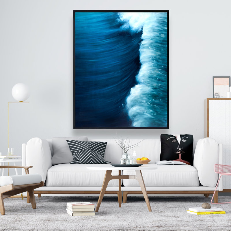 Wave - Toile encadrée bord de mer pour décoration intérieure | Reproduction d'art