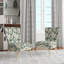 Chaise d'appoint rembourrée en velours Watercolor Whimsy White Serenaded Gardens