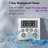 Digital Timer Waterproof Shower Timer Shower Clock Bathroom Kitchen Timer With Strong Magnet And Large LCD Display (Waterproof 7 Key)