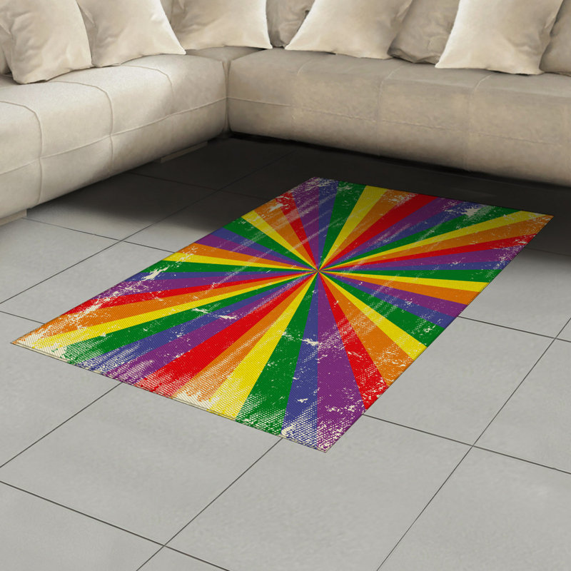 Tapis décoratif Pride, Rectangle— 4 pi x 5 pi 8 po