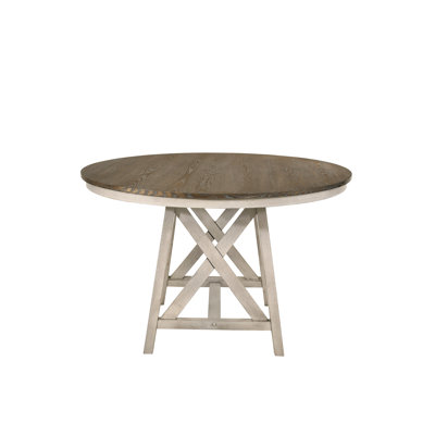 Dariela Round Solid Wood Base Dining Table