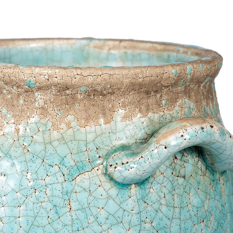 Daria Handmade Ceramic Table Vase, 12" H x 10" W x 8" D