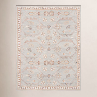 Airlie Slate Beige Hand-Tufted Wool Oriental Rug