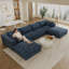Canapé Cloud, tissu velours côtelé, sièges profonds, conception à deux couches, coussin amovible-1998697398