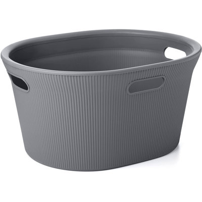 Plastic Laundry Basket with Handles