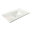 Comptoir de meuble-lavabo en noyer clair de 36 po x P 21 po avec plateau simple encastré Sarena-132974937-132974950