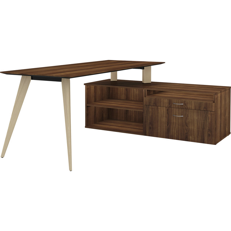 Pacitte 29.5'' Wide 2 - Shelf Credenza, Walnut