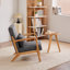 Ensemble de chaise d'appoint et de table basse moderne de style Mid-Century, de style rétro de luxe, de table basse de chaise de loisir, convient aux salons et aux espaces de détente de la chambre à coucher-836413810-836413812