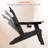 Plastic Folding Adirondack Chair with Adjustable Backrest-1013810290