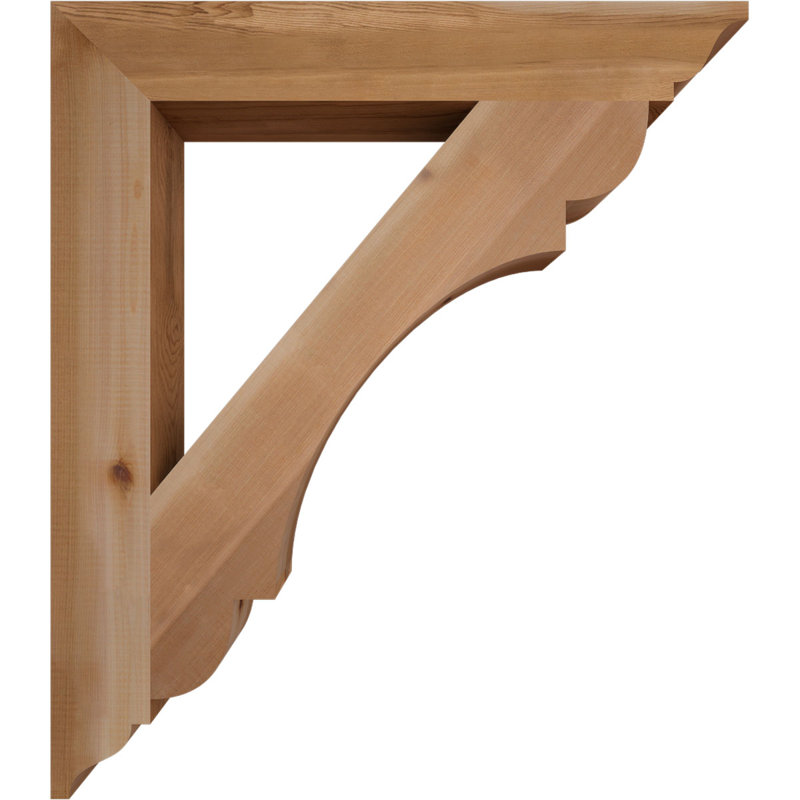 Support olympique traditionnel, H 32 po x l 3,5 po x P 28 po, Cèdre rouge de l'Ouest (lisse)